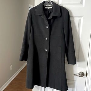 Gray A-line women’s dress coat